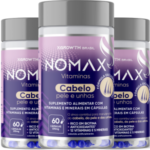 Nomax Cabelo Pele e unhas (Combo 3 Potes)